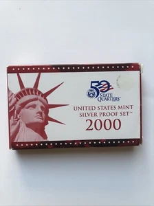 United States Mint Silver Proof Set 2000 State Quarters - Picture 1 of 3