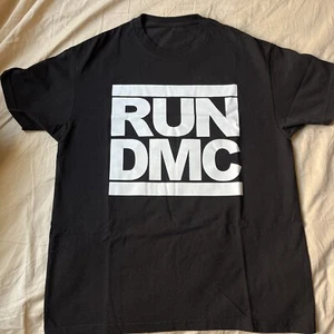Run DMC Black T shirt With Logo Size XL - Picture 1 of 4