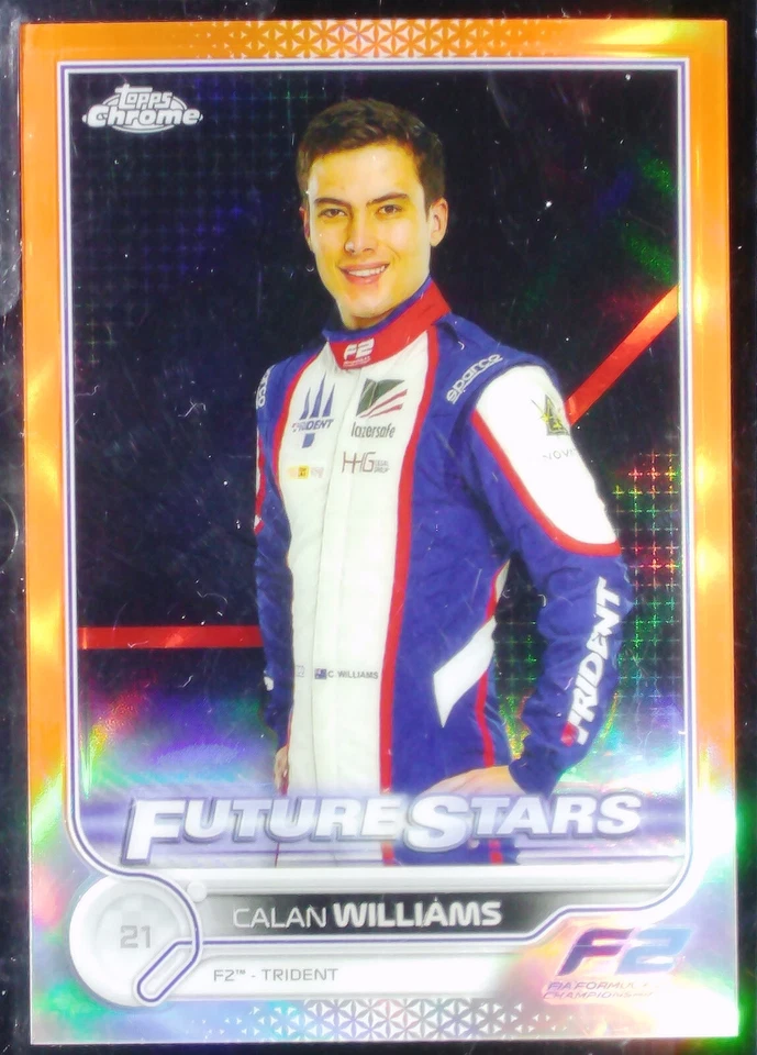 2022 Topps Chrome Formula 1 - F2 Racers Future Stars #94 Calan Williams #/25 - Image 1 of 2