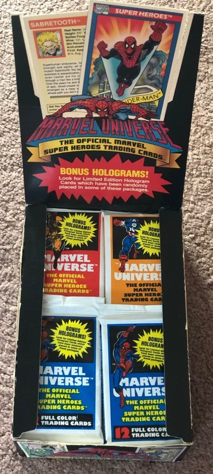 1990 Marvel Universe Impel Series 1 UNOPENED Pack - Captain America Cover