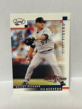 2003 Leaf "24th National Atlantic City" embossed - JUAN ACEVEDO #'d 1/1