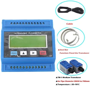Module Ultrasonic Liquid Flow Meter Digital Water Flowmeter DN50 to 700mm - Picture 1 of 12