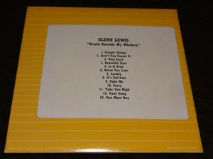 GLENN LEWIS World Outside My Window RARE Advance PROMO Acetate CD R+B Epic - Picture 1 of 2