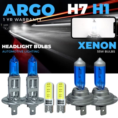 Fits Toyota Avensis T25 55w Headlight 2003-2008 Xenon White Led Side Light Bulbs - Image 1 of 4