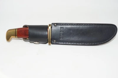 Buck 119 Special Fixed with Leather Sheath Cocobolo Handle - Image 1 of 4