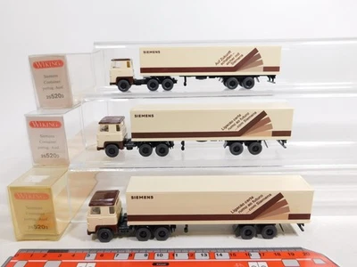 3x wiking H0 1:87 25 520 3 Lorry Scania Siemens Portug. Mint + Box #CV442-0, 5 - Image 1 of 3