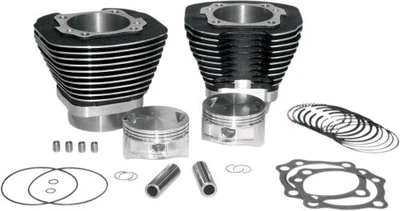 S&S 97in. Big Bore Kit for 88in. Motors - Black Powder-Coat Motorcycle - Image 1 of 3