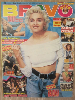 BRAVO 32/1987 – MADONNA, MANDY SMITH, PET SHOP BOYS, BILLY IDOL, DEN HARROW $$$$ - Image 1 of 2
