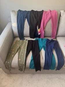 Back To School- Toddler 5T Leggings & Tshirts Girls Gently Used Excellent - Picture 1 of 7