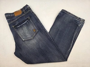 Jeans RocaWear taglia 42 larghi gamba larga denim ricamato hip hop vestibilità personalizzata - Foto 1 di 8