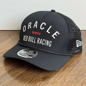 New Era Oracle Red Bull Racing 9FORTY Navy M-Crown A-Frame Trucker Snapback Hat - Picture 1 of 11