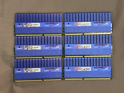 12GB (6x2GB) Kingston HyperX DDR3 1800MHz KHX1800C9D3T1K3/6GX - Image 1 of 4
