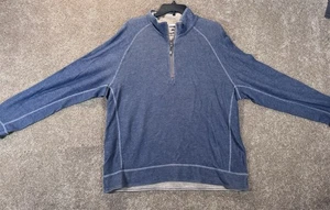 Tommy Bahama Jeans 1/4 Cremallera Manga Larga Pullover Informal Talla XL Azul - Imagen 1 de 10