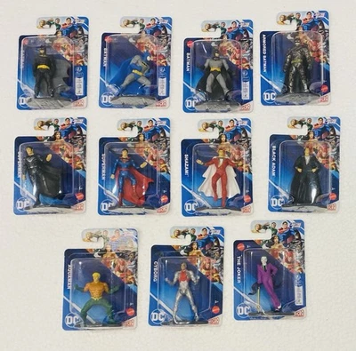 Mattel’s Justice League Mini Figures/ Cake Toppers Mix Lot Of 11-Sealed-NEW - Image 1 of 2