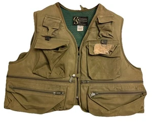 Columbia Fishing/Float Vest Large Fly Fishing Brown Vintage (Some fading) - Picture 1 of 4