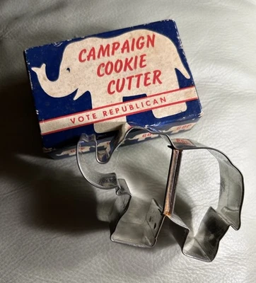 De colección - GOP REPUBLICAN - Elefante - CORTADOR DE GALLETAS DE CAMPAÑA - CAJA - Usado - Imagen 1 de 4