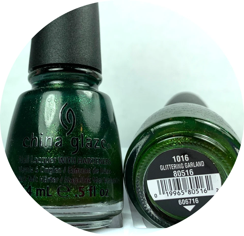 China Glaze Nail Polish - GLITTERING GARLAND - Long Lasting Lacquer - Изображение 1 из 1