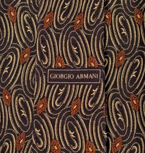 Corbata DE COLECCIÓN GIORGIO ARMANI HECHA EN ITALIA 100% Seda Color Borgoña L57 W3.9 - Imagen 1 de 7