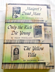 The Detective Club Three Novels by G. Simenon, H. Pentecost & S. Blanc - Picture 1 of 5