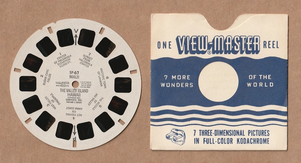 Vintage View-Master reel #SP-67 Maui The Valley Island Hawaii 1951 - Image 1 of 1