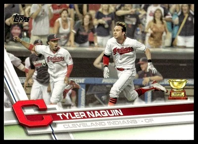 2017 Topps #203 Tyler Naquin Cleveland Indians Baseball ASRC - Image 1 of 2