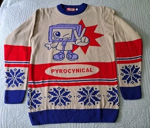 RARE Pyrocynical YouTuber Merch Jumper Sweater Size Men's Small Christmas 2024 - Picture 1 of 14
