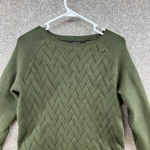 Cyrus Women's Sweater Size Medium Green Long Sleeve Pullover - Picture 1 of 11
