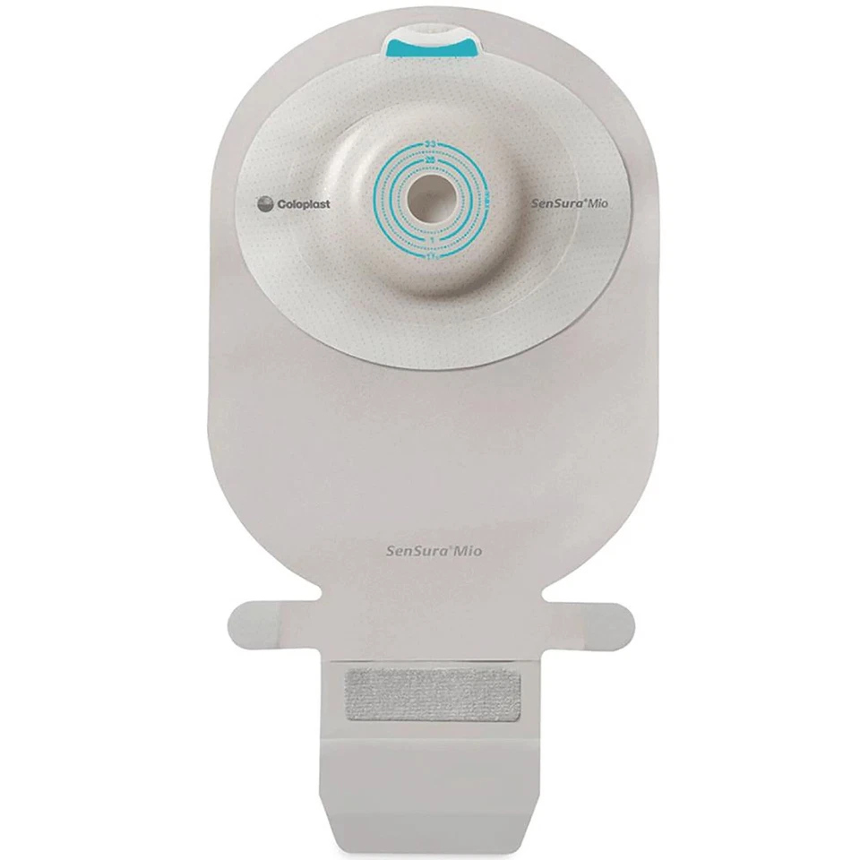 Bolsa de ostomia convexa SenSura Mio drenável 13/16" estoma 1 peça sistema 16770 10 quilates - Imagem 1 de 1
