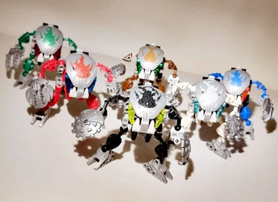 Lego Bionicle Conjunto de 6 Bohrok-Kal 8573,74,75,76,77,78 Tahnok Kohrak Toa mata nui - Imagem 1 de 4