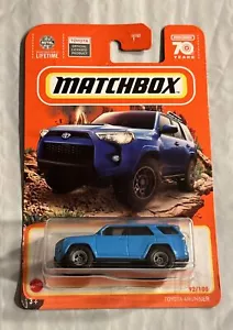 2023 Matchbox #92 Toyota 4Runner Blue Real Riders - Picture 1 of 11