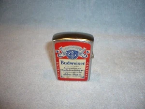 NOS Vintage Flip Top Lighter Budweiser Japan spirit of 76 free ship unfired - Picture 1 of 4