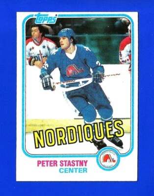 1981-82 Topps HOCKEY #39 PETER STASTNY RC NRMINT+ HOF QUEBEC NORDIQUES (SB4) - Image 1 of 2