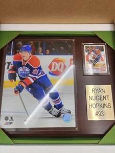 Ryan Nugent-Hopkins Oilers Spielerplakette - 12""x15"" Kirschholzrahmen - Bild 1 von 7