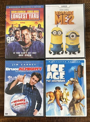 DVD LOT 4 movies Longest Yard, Despicable Me2, Bruce All Mighty, Ice Age - Image 1 of 4