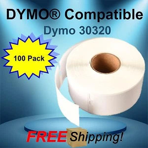 Adhesive Labeling LabelWriter® 30320 Dymo® Compatible EL40 EL60 400 Duo 100 Roll - Picture 1 of 4