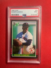 1985 Leaf #99 Roger Clemens Boston Red Sox RC Rookie PSA 9 MINT