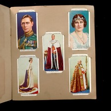 King George VI 1937 Coronation-Set of 50 Cigarette cards- with Wills's album