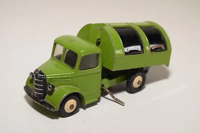 F DINKY TOYS 252 BEDFORD CAMION DEI RIFIUTI VERDE CON NERO OTTIME CONDIZIONI - Immagine 1 di 4