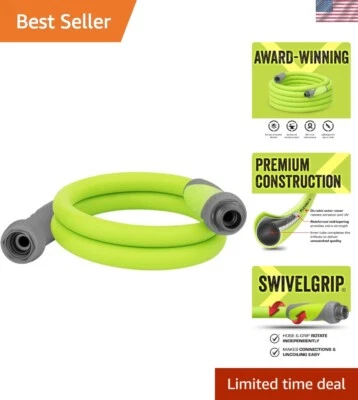 Drinking Water Safe Garden Hose - Heavy Duty, 5 ft. Hybrid Polymer in ZillaGreen - Image 1 of 4
