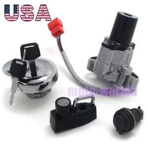 For Yamaha XVS400C Drag Star Classic 1998-99/01-08 Ignition Switch Fuel Cap Lock - Picture 1 of 7