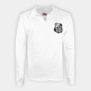 Pele Soccer Jersey SANTOS 1962 1963 WORLD CUP LONG SLEEVE 100% authentic - Picture 1 of 11