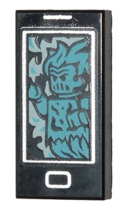 1 New LEGO 1x2 Tile Cell Phone with Ghost Pattern 6271133 hidden side halloween - Picture 1 of 1