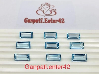 TOPACIO AZUL PIEDRAS PRECIOSAS SUELTAS FACETADAS CORTE BAGUETTE 14x7 MM CALIBRADO 1 PIEZA AA E7 Foto 1 de 4