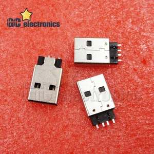 20Pcs USB 2.0 A Type 4 Pin SMT Plug Male Connector For DIY - Picture 1 of 5
