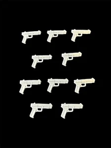 Lote de 10 Pistolas Lifeline Gris Pistolas GI Joe Vintage 1986 Estilo Personalizado Láser Rojo - Imagen 1 de 3