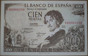 España 100 pesetas 1965 AUNC - Imagen 1 de 2