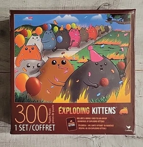 NEW 18x24 300 Pieces Exploding Kittens JIGSAW PUZZLE Time to Pawty Card bonus - Picture 1 of 1