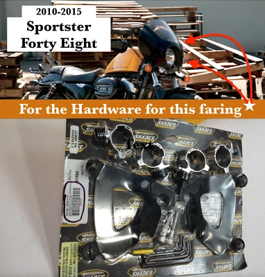 Memphis🔥Sportster Forty Eight 48 Carenado Guantelete NEGRO Kit de montaje de gatillo Foto 1 de 4