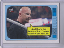 2012 Topps Heritage WWE The Superstars Speak #1 Stone Cold Steve Austin