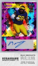 2023 Leaf Vivid 1/1 Mazi Smith Pre-Production Auto RC Michigan Football Card